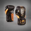 Venum Elite Evo Boxing Gloves - Black/Bronze 16oz