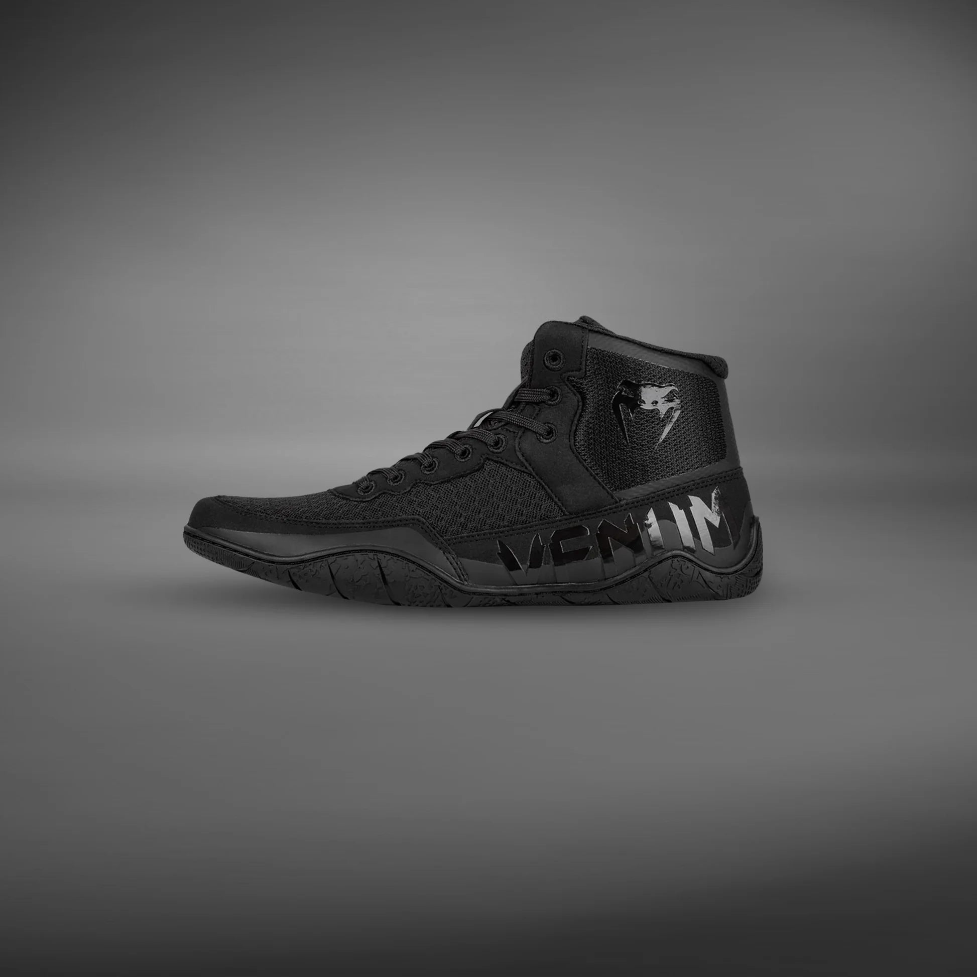 Venum Elite Wrestling Shoes - Black/Black