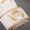 Venum Elite Boxing Gloves - White/Gold 16oz