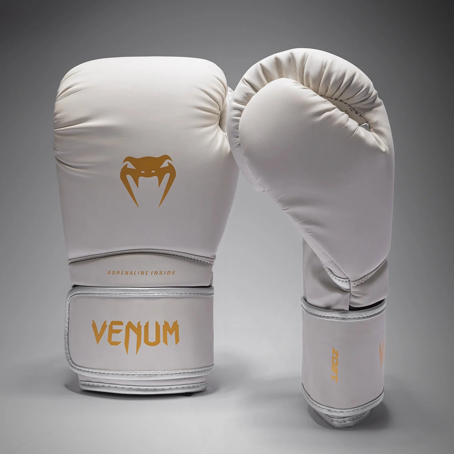 Venum Contender 1.5 Boxing Gloves - Ivory/Gold 16oz