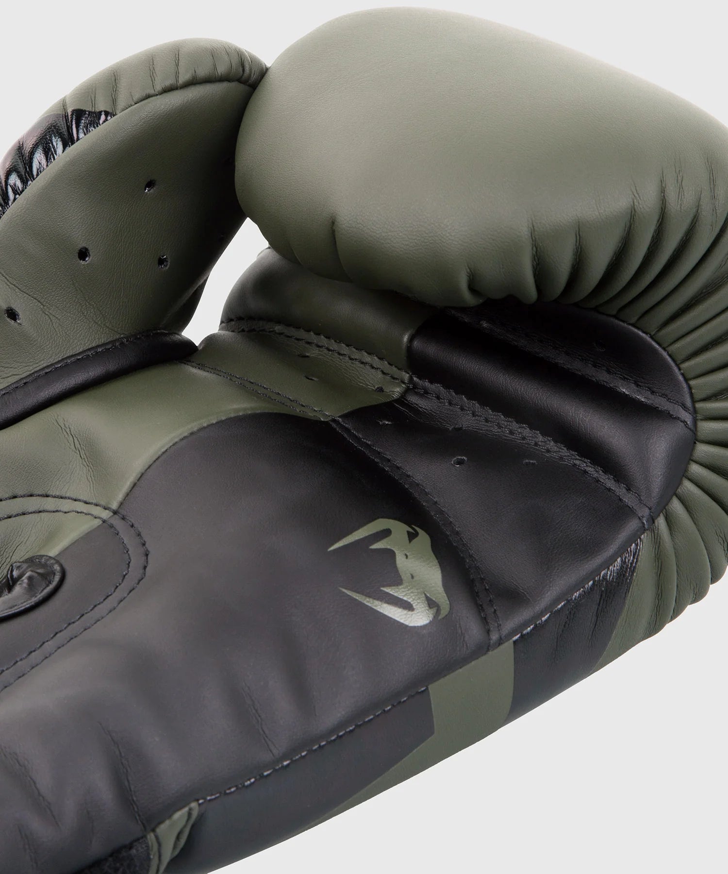 Venum Elite Boxing Gloves - Khaki/Black 16oz