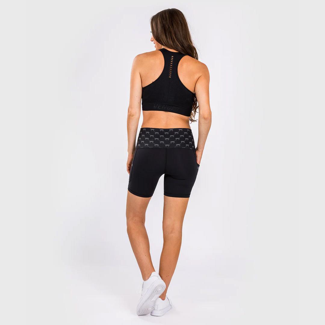 Venum Monogram Compression Shorts | For Women | Black/Pink Gold