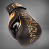 Venum Elite Evo Boxing Gloves - Black/Bronze 16oz