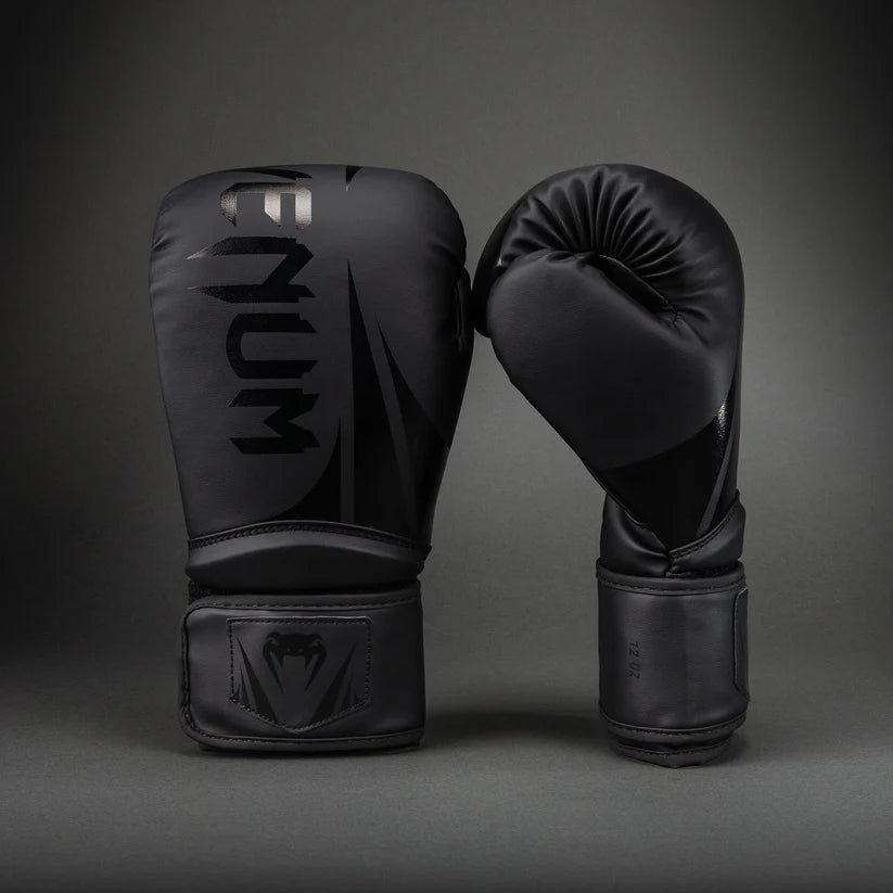 Venum Challenger 2.5 Boxing Gloves – Black/Black 16oz