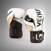 Venum Elite Evo Boxing Gloves - White/Gold/Black 16oz
