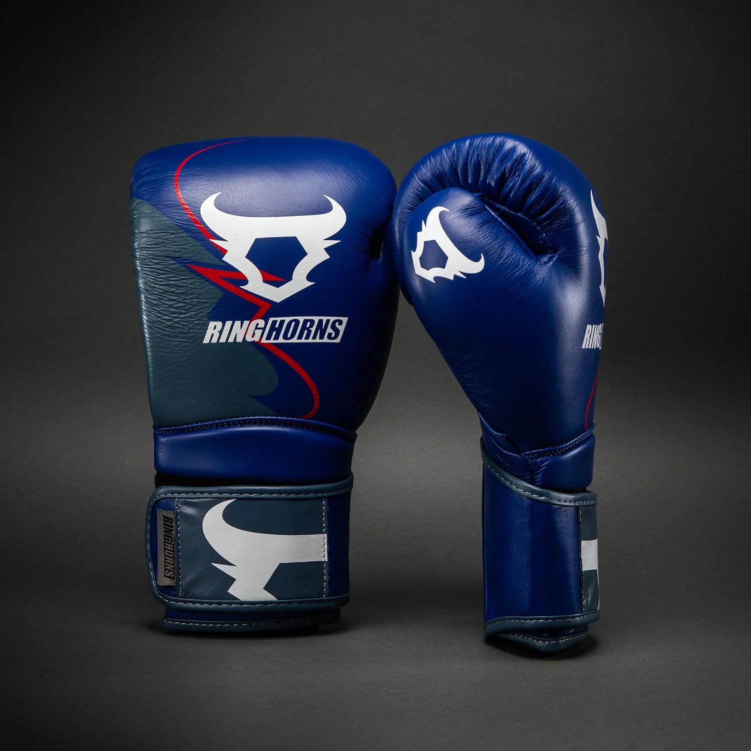 Ringhorns Charger by Venum Boxing Gloves - Navy Blue/Red 16oz