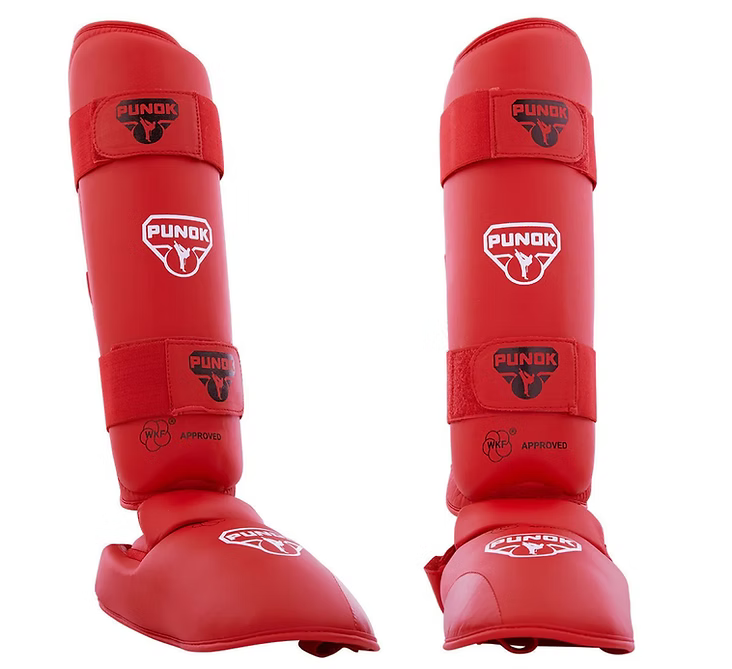 PUNOK WKF APPROVED SHIN-STEP - Red