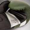 Venum Elite Evo Boxing Gloves - Khaki/Silver 16oz