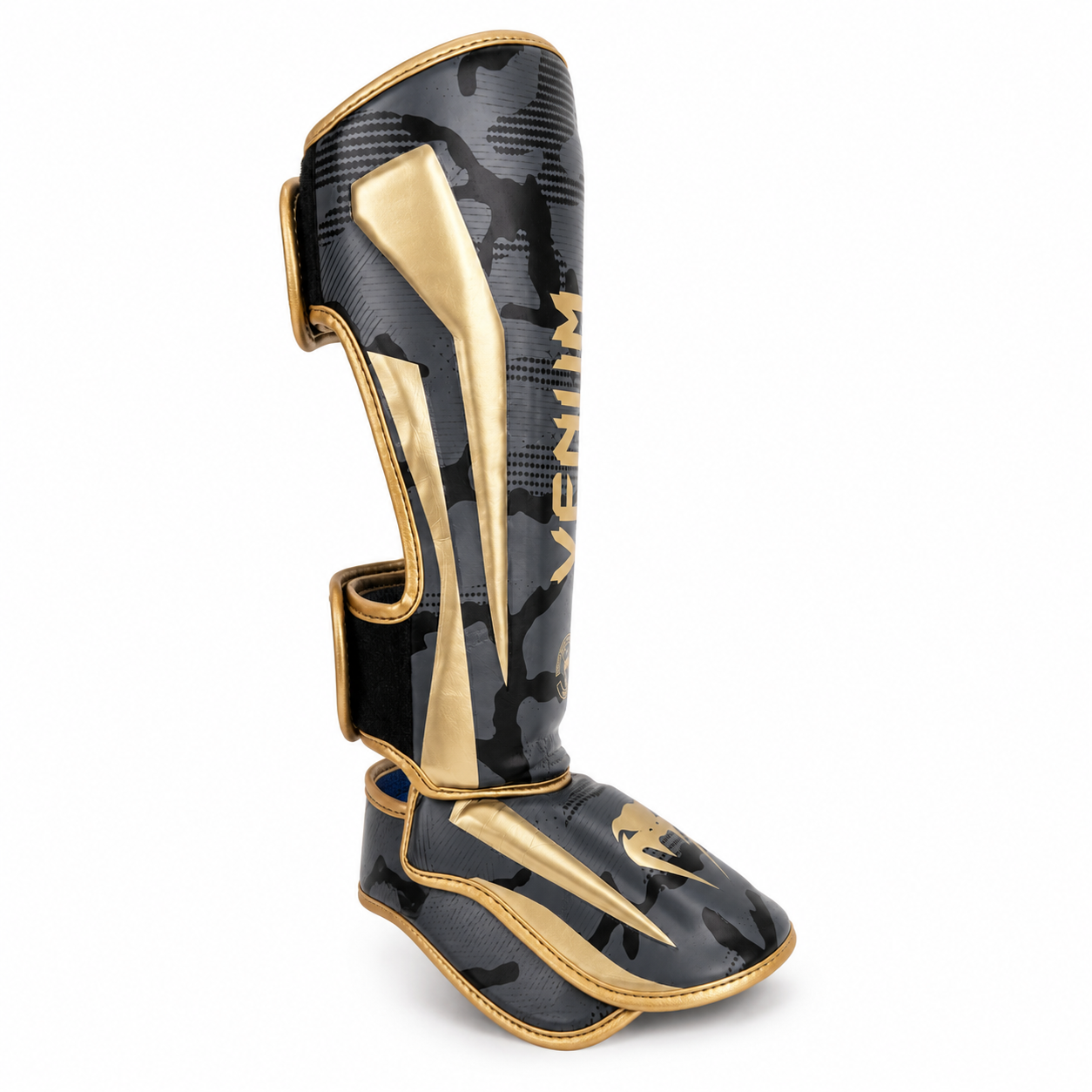 Venum Elite Standup Shinguards - Black/Gold