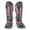 Venum Elite Standup Shinguards - Black/Pink Gold