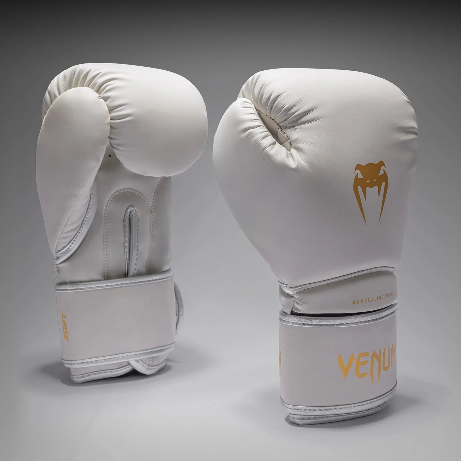 Venum Contender 1.5 Boxing Gloves - Ivory/Gold 16oz