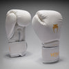 Venum Contender 1.5 Boxing Gloves - Ivory/Gold 16oz