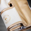 Venum Elite Boxing Gloves - White/Gold 16oz