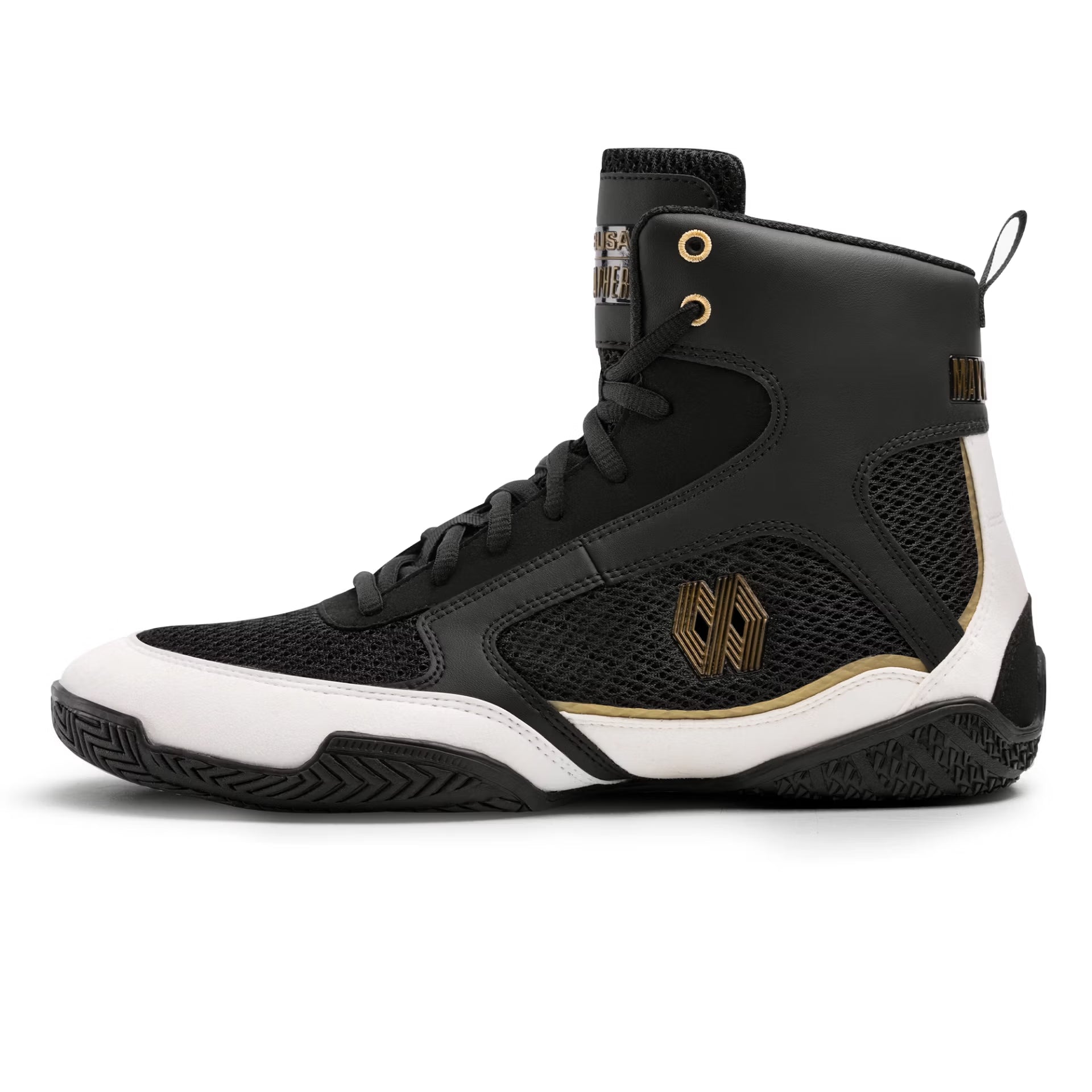 Hayabusa x Mayweather Champ Boxing Shoes Black/Gold