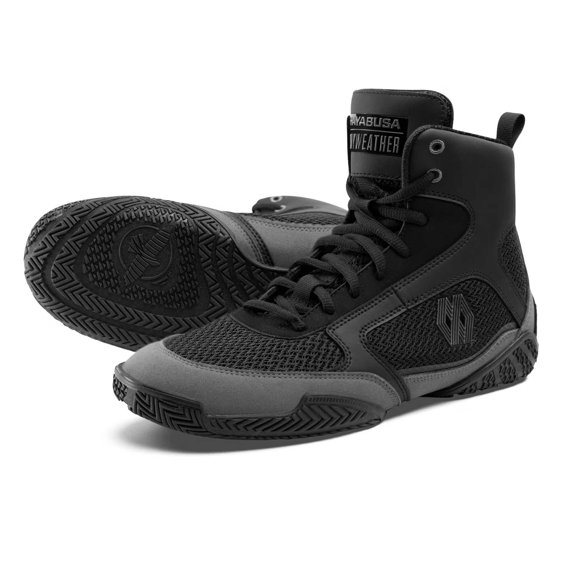 Hayabusa x Mayweather Champ Boxing Shoes Black/Grey
