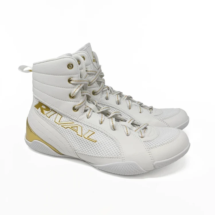 Rival RSX-Guerrero Deluxe Boxing Boots | White/Gold