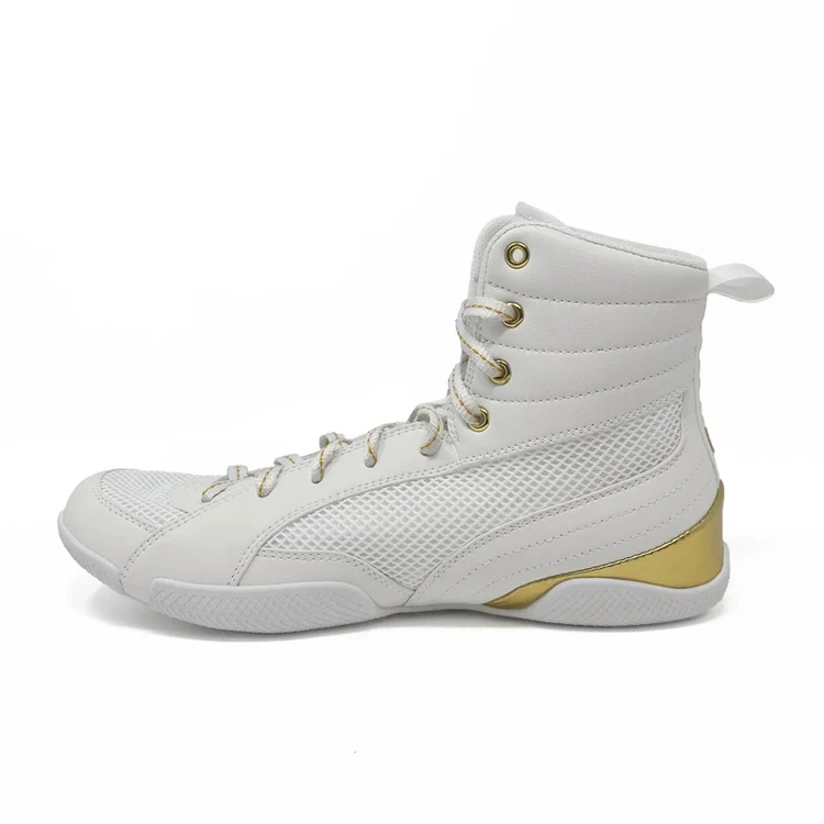 Rival RSX-Guerrero Deluxe Boxing Boots | White/Gold