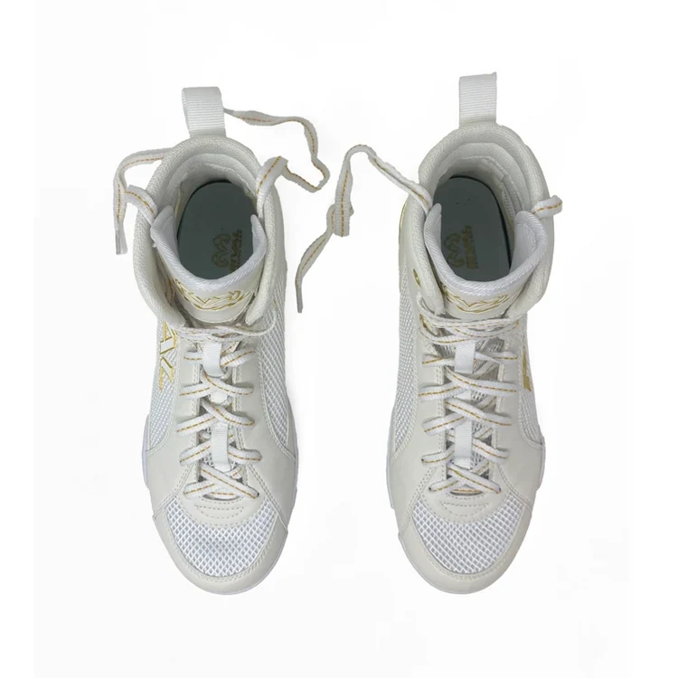Rival RSX-Guerrero Deluxe Boxing Boots | White/Gold